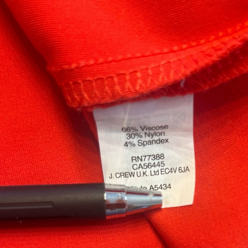 J.Crew Women’s Red Fit and Flare Sleeveless Pleated Dress, Size 4 - Picture 8 of 9